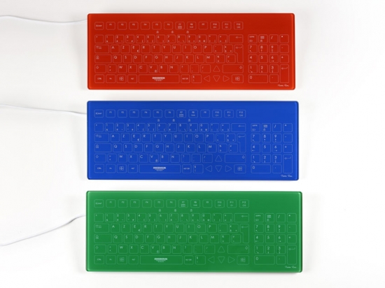 COLOR  AZERTY | Clavier tactile en verre